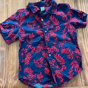 Old Navy Hawaiian Button Down Shirt • 3T